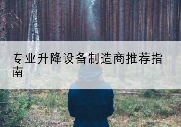 桃山电动剪叉升降平台厂家-专业升降设备制造商推荐指南